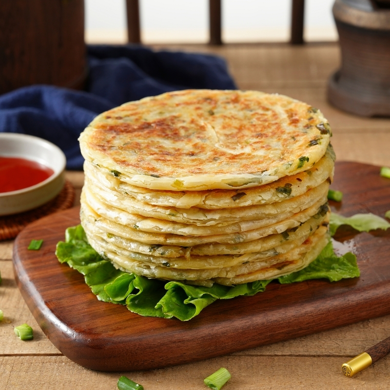 湖北粮全其美食品有限公司老上海葱油饼好吃美味可定制，销量全国领先